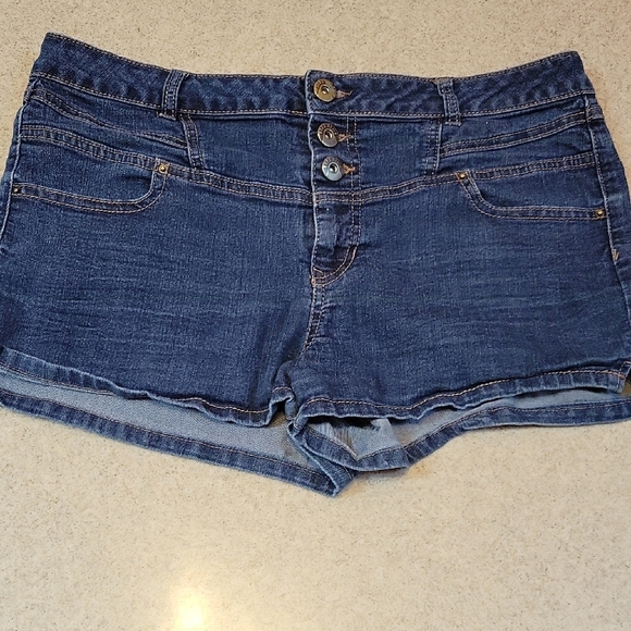 Blue Spice Pants - Blue Spice Jean Shorts Classic Blue Cut-Offs Size 13/14
